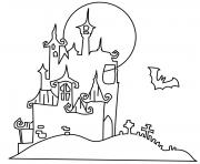 coloring pages printable halloween haunted houseea30