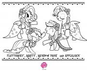 fluttershy rarity rainboy dash applejack