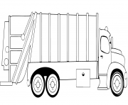 garbage truck coloring pages