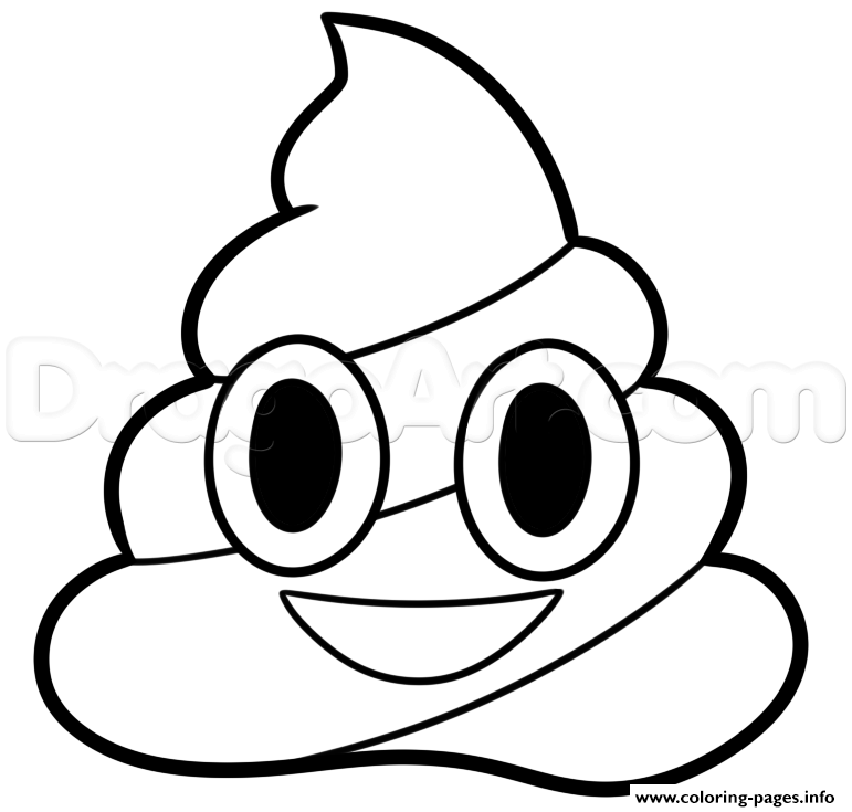 Poop Emoji coloring