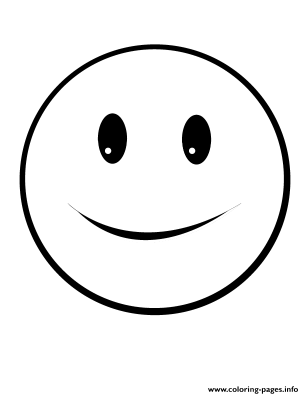 Funny Smile Emoji coloring