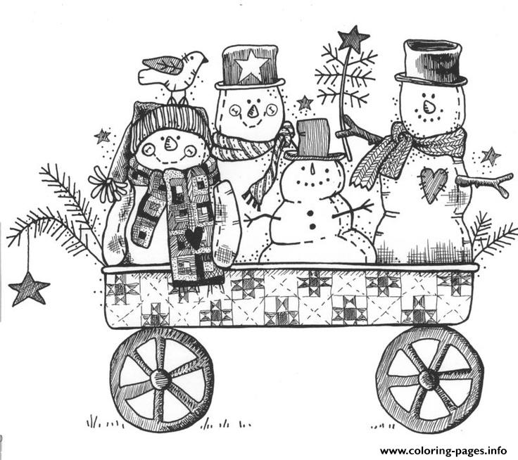 Print Able Snowman Sf2d3 coloring