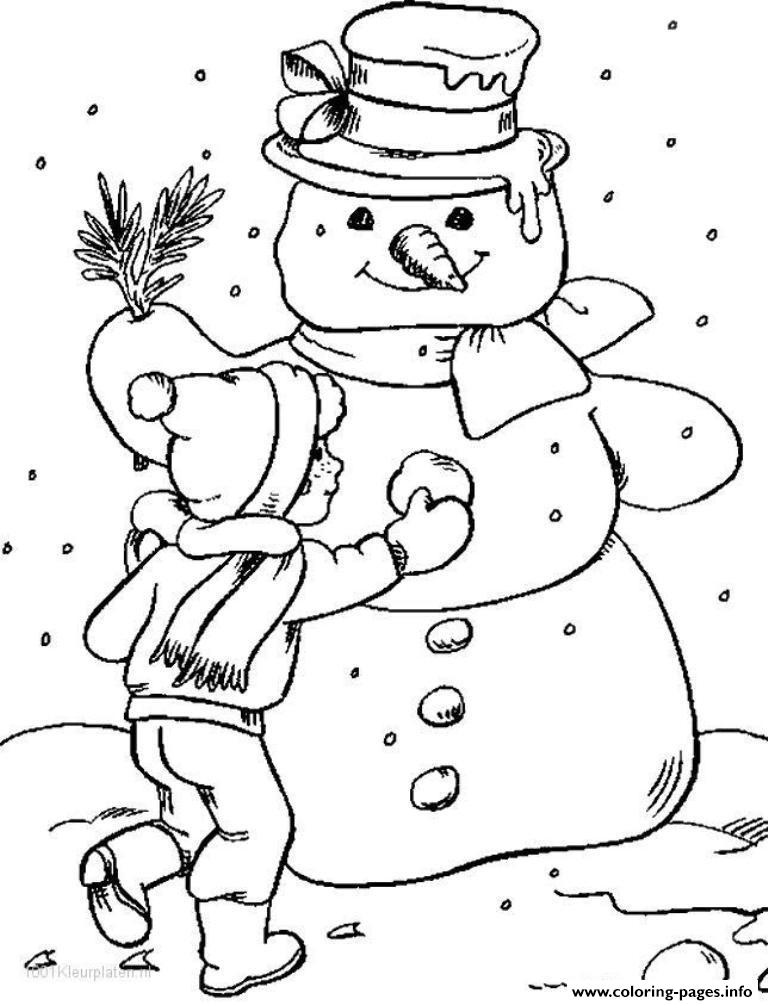 Snowman Winter 82f4 coloring