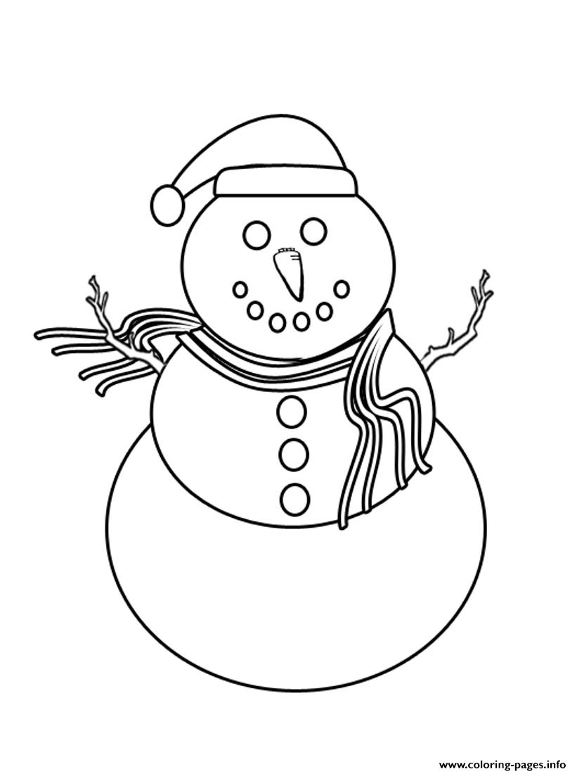 Print Able S Winter Snowman 23e4 coloring
