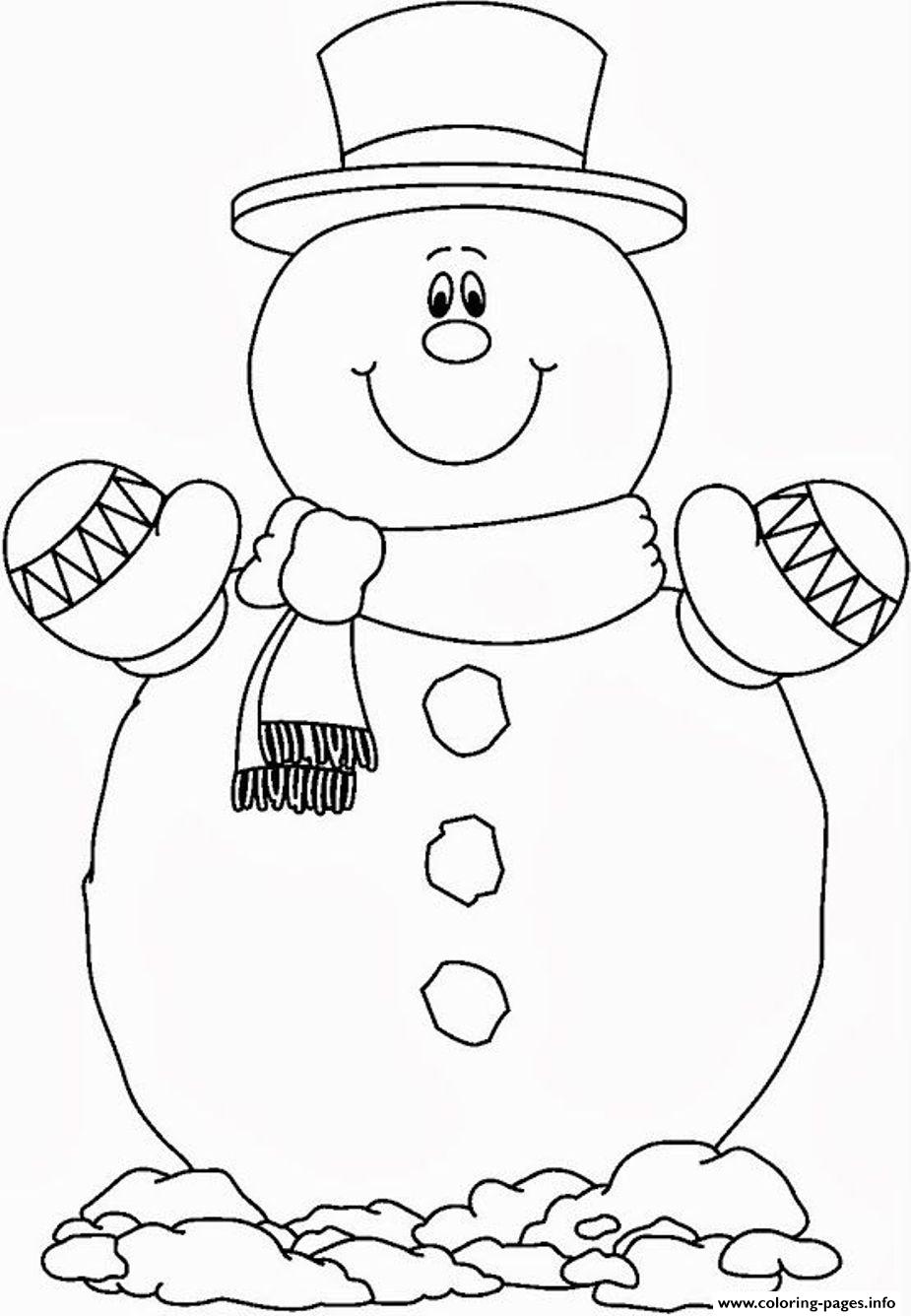 Smilling Snowman S Free0757 coloring
