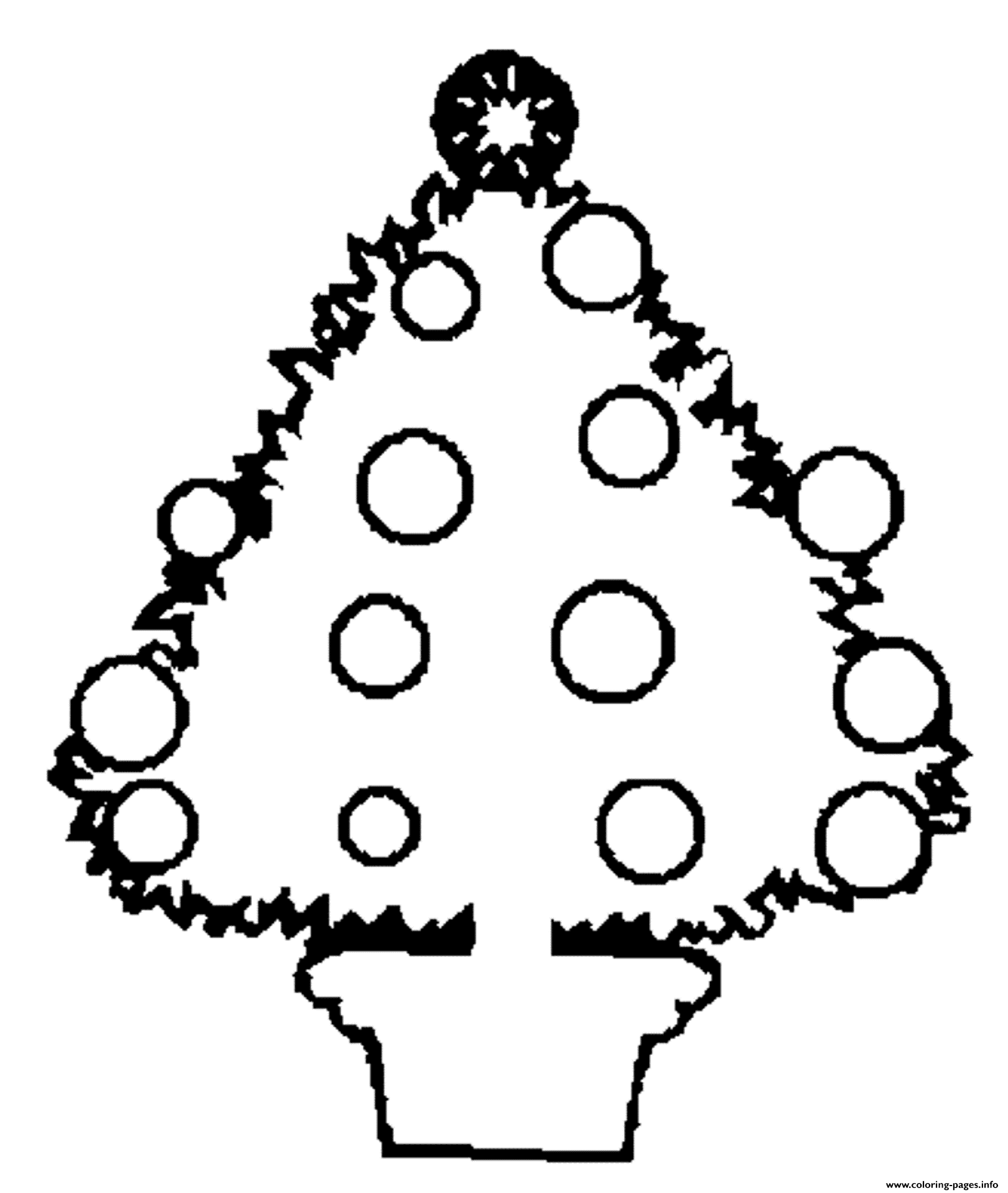 For Kids Printable Christmas Tree 85b8 coloring