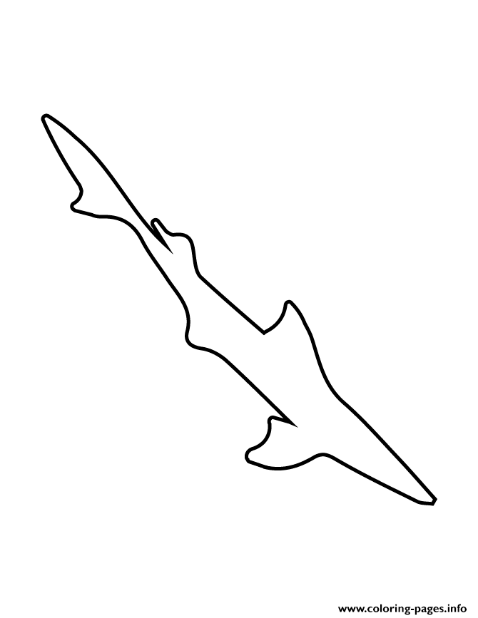 Dogfish Stencil coloring