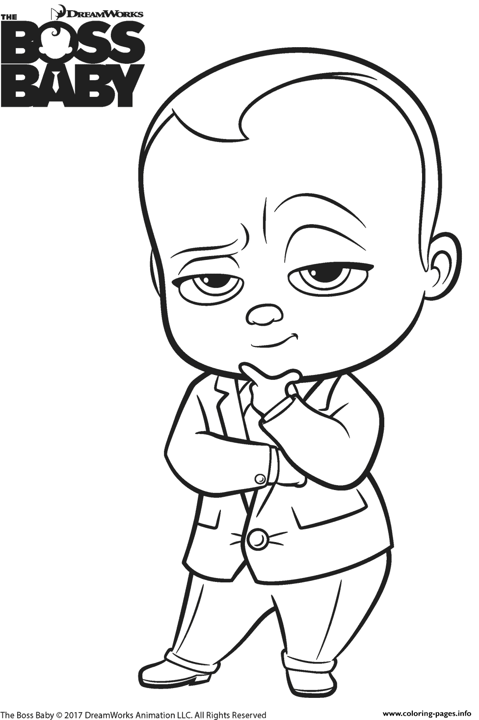 The Boss Baby Templeton coloring