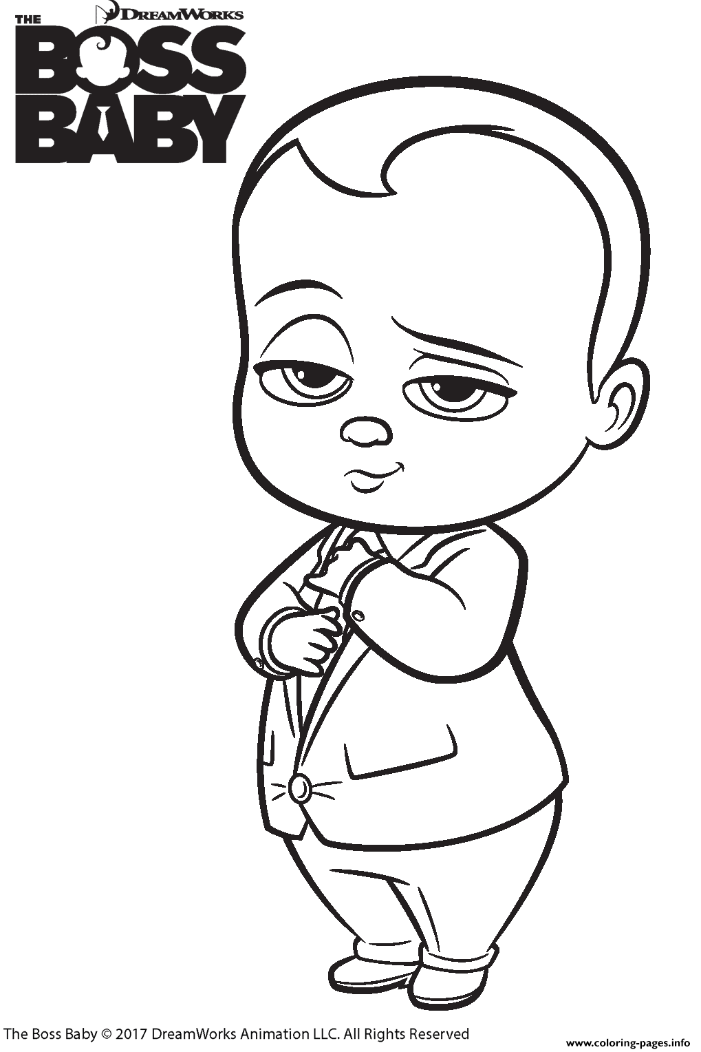 The Boss Baby 2 coloring