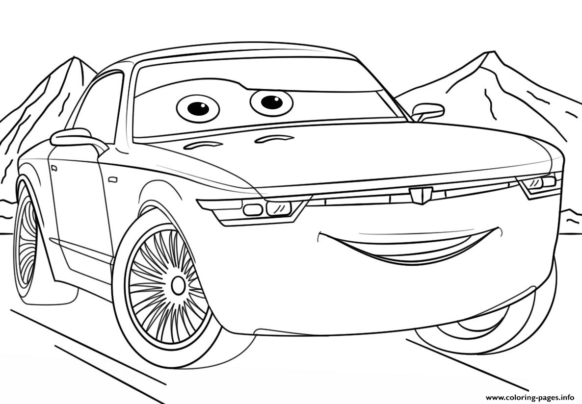Bob Sterling From Cars 3 Disney coloring