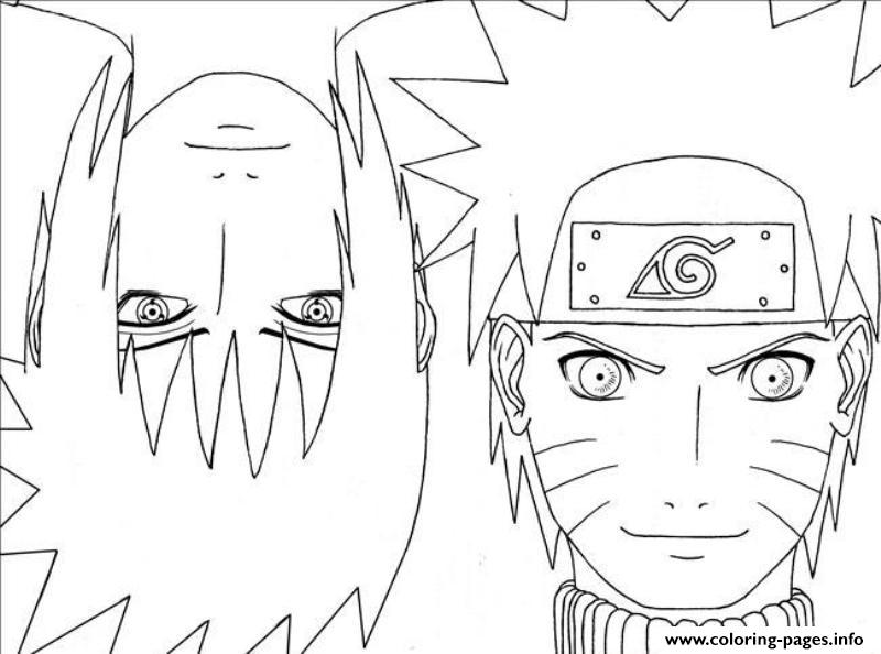 Anime Naruto With Sasuke29d3 coloring