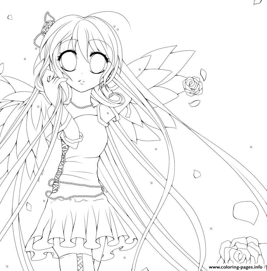 Anime Angel 1 coloring
