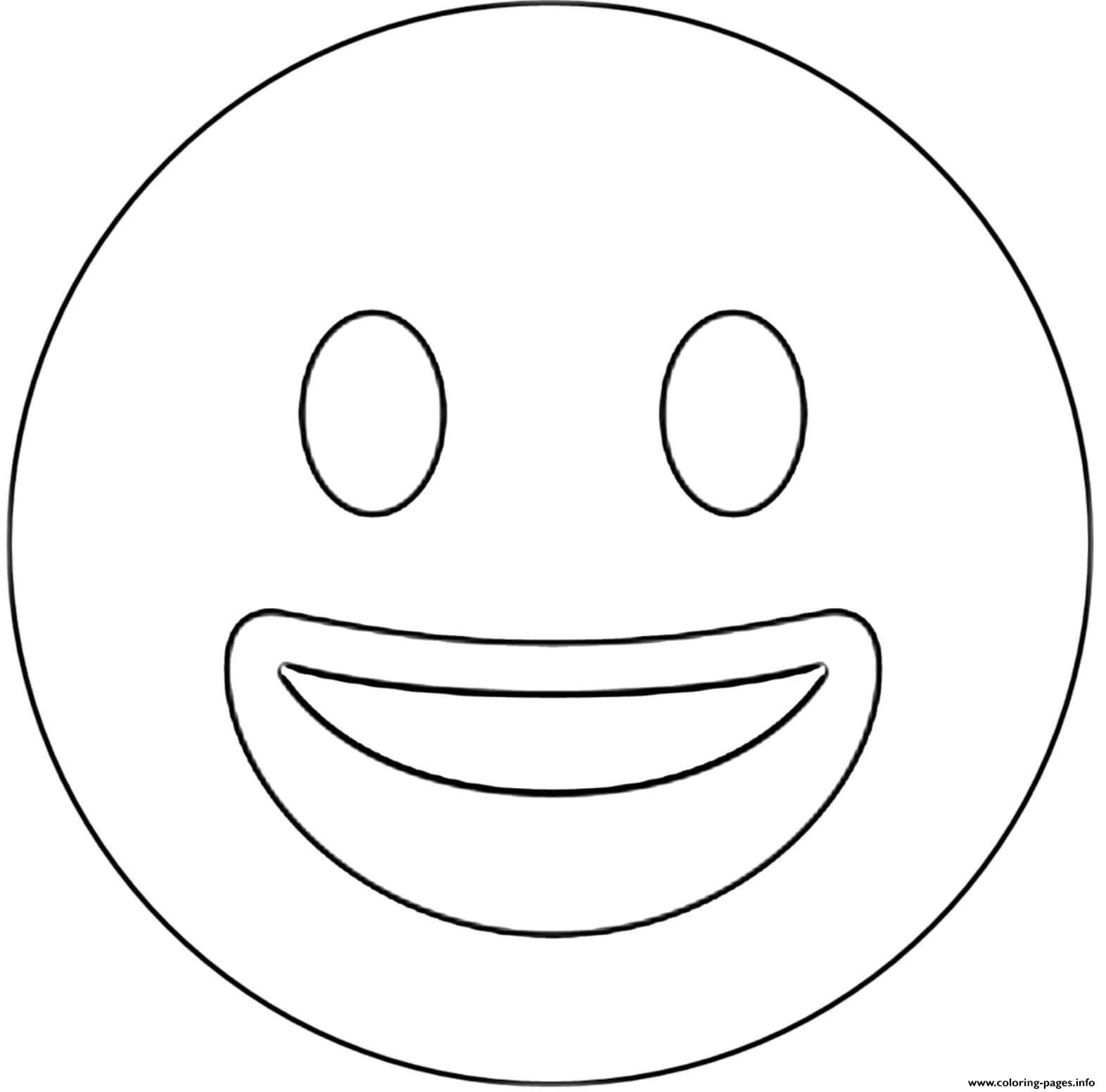 Twitter Smiling Face Emoji coloring