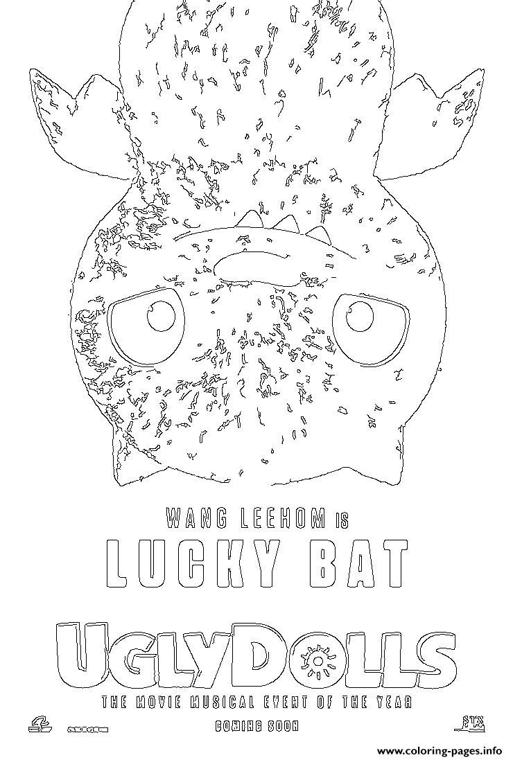 Lucky Bat Uglydolls coloring