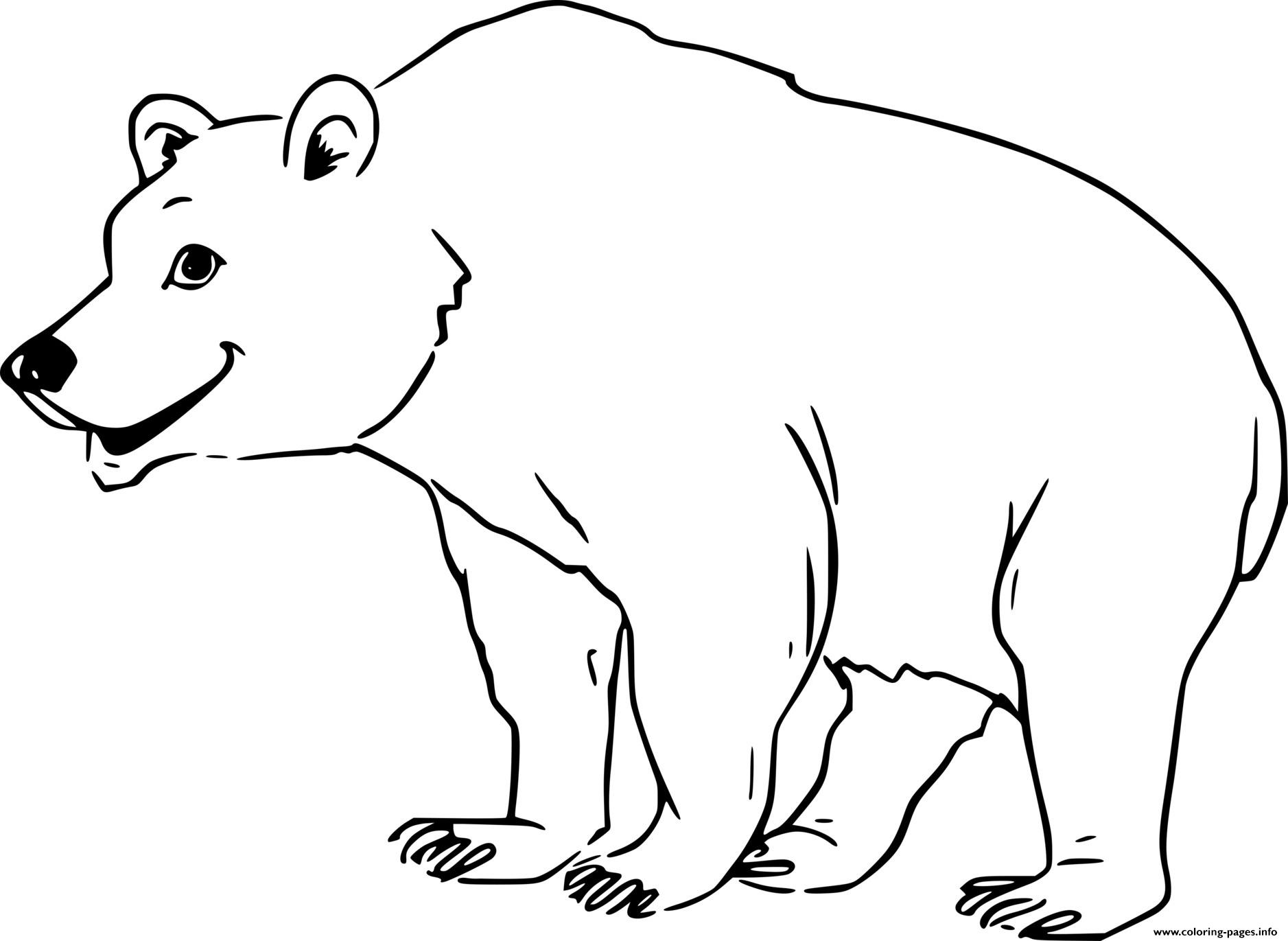 Распечатка медведя
