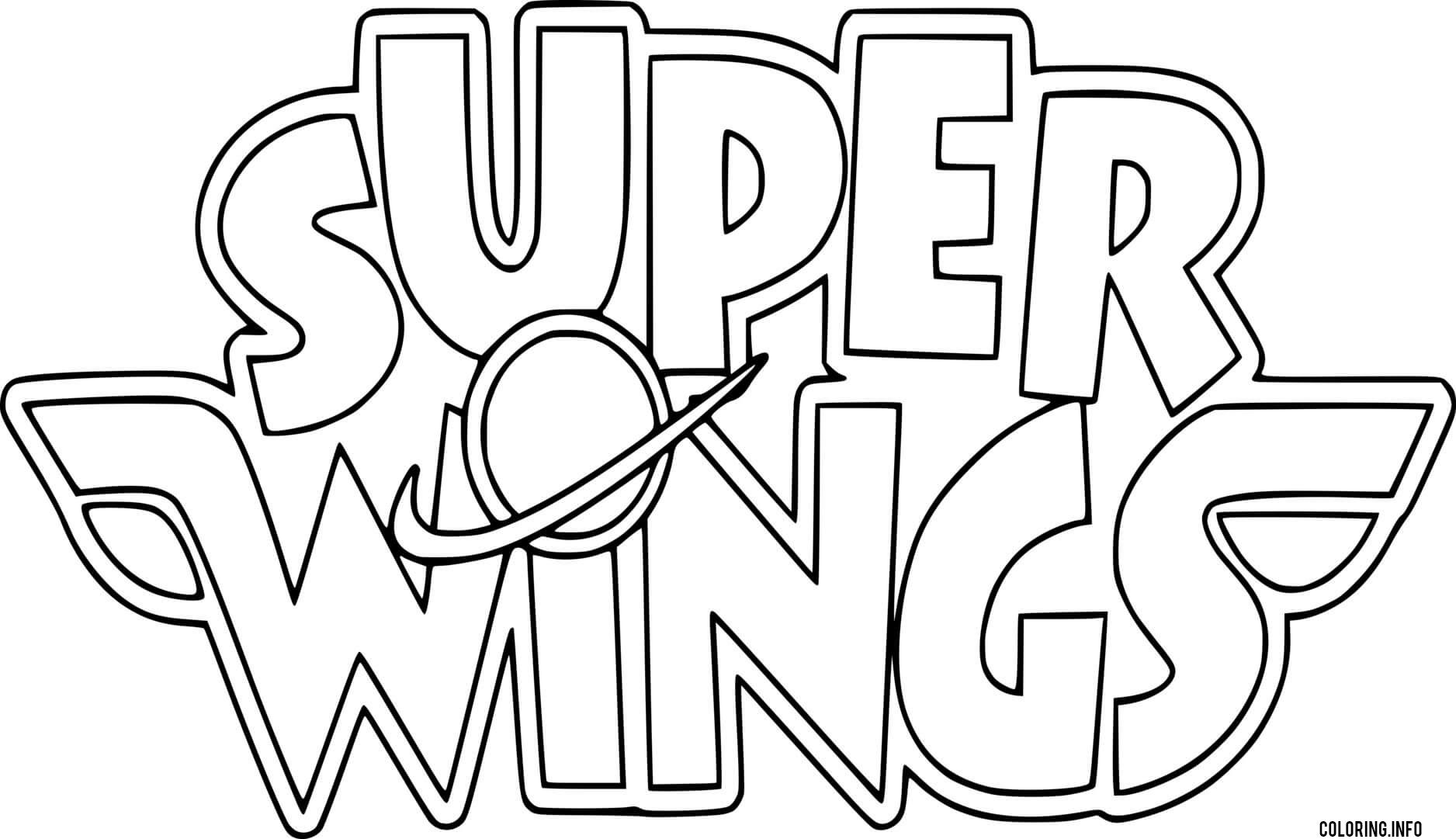 Super Wings Logo coloring