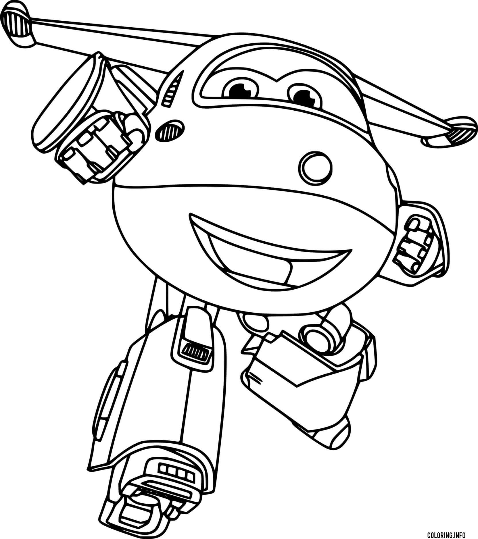 Super Wings Jett Is Ready coloring