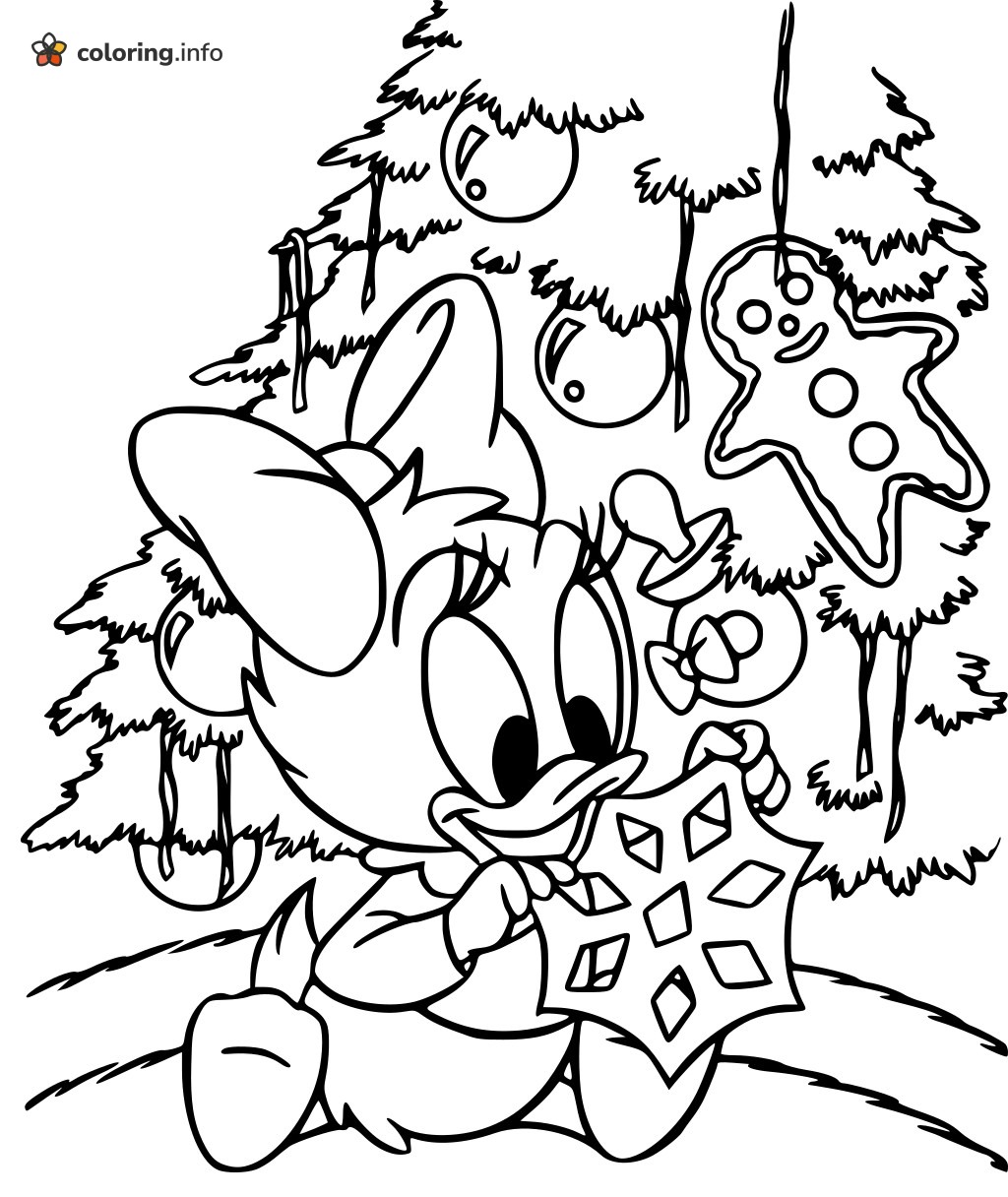Little Daisy Duck and Her Snowflake: Disney Christmas Coloring Little Daisy Duck and Her Snowflake: Disney Christmas Coloring