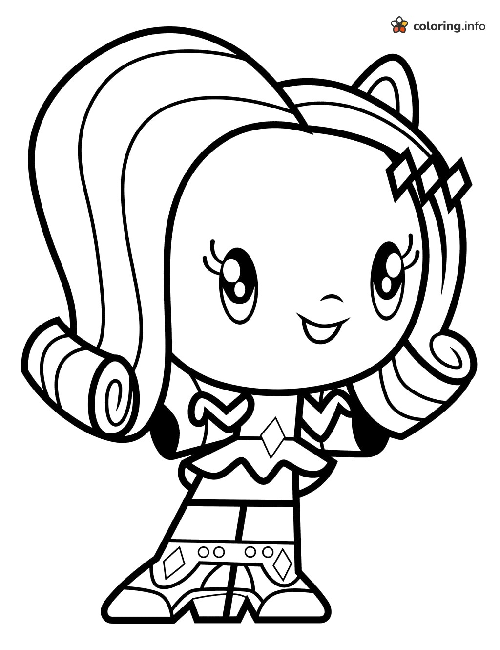 Curly-Haired Rarity with Diamond Clips, Cutie Mark Crew (MLP) coloring sheet Curly-Haired Rarity with Diamond Clips, Cutie Mark Crew (MLP) coloring sheet