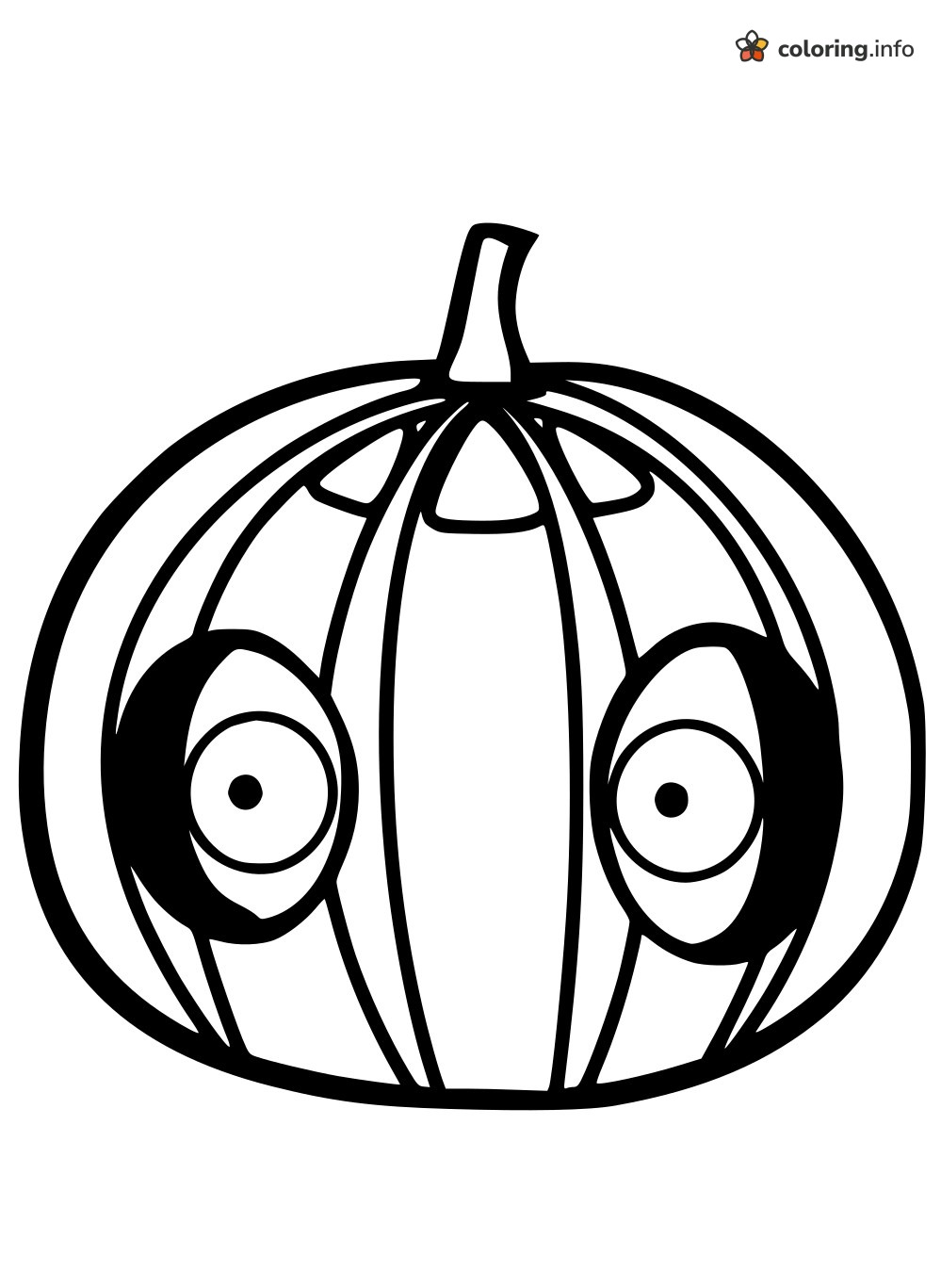 Peeking Pumpkin Eyes for Angry Birds Fans coloring page Peeking Pumpkin Eyes for Angry Birds Fans coloring page