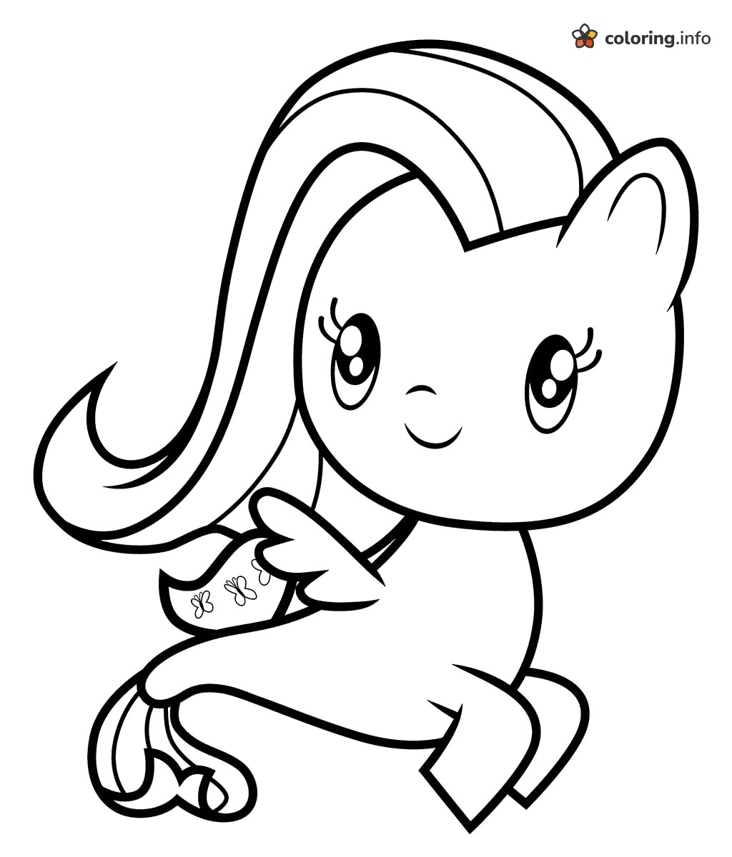 Fluttershy Butterfly Cutie Mark Chibi, Cutie Mark Crew (MLP) coloring page Fluttershy Butterfly Cutie Mark Chibi, Cutie Mark Crew (MLP) coloring page