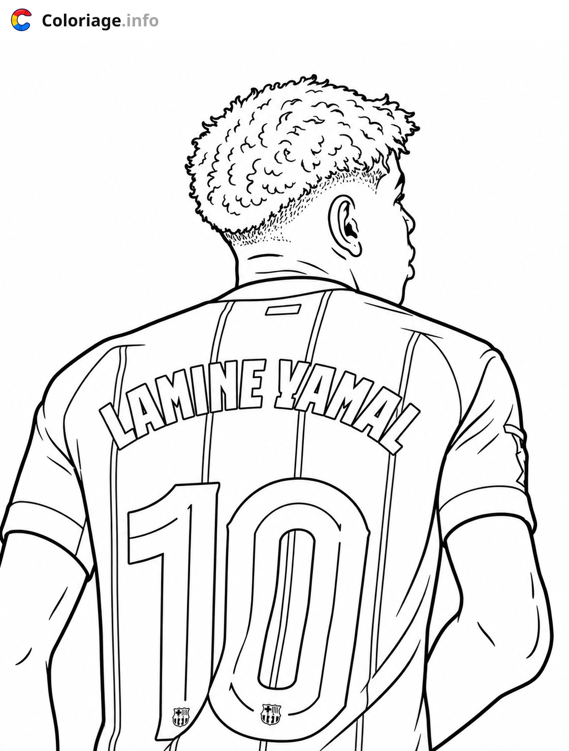 Soccer Player Wearing Number 10 coloring page Soccer Player Wearing Number 10 coloring page
