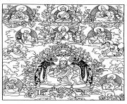 Printable adult tibetain divinites coloring pages