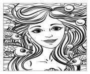 Printable adult mermaid by natuskadpi coloring pages