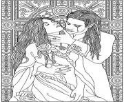 Printable adult vampire coloring pages
