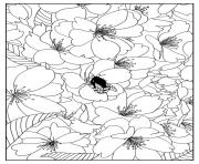 Printable adult cherry tree by mizu coloring pages