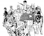 Printable adult avengers coloring pages