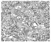 Printable adult big mess coloring pages