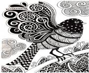 Printable adult dark bird coloring pages