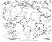 Printable adult africa map coloring pages