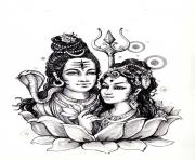 Printable adult shiva sati india coloring pages