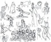 adult disney sketches various characters 2