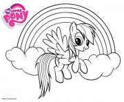 rainbow dash little pony Coloring Pages