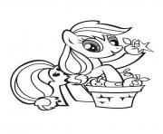 Printable my little pony applejack stand coloring pages