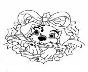 dalmation disney for christmas coloring pagebd67