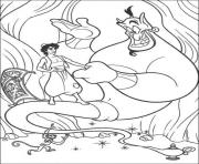 aladdin being friends with genie disney coloring pagesc2ee