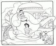 aladdin sitting on a pillow disney coloring pages61f5