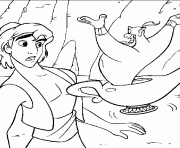 aladdin found magic lamp disney coloring pages7d39