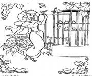 jasmine by the birds cage disney princess saaf5