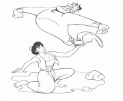 aladdin wakes genie up disney coloring pages64aa