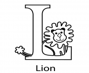 lion alphabet s free845b