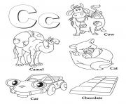 coloring pages alphabet c printable2388
