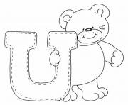 cute bear alphabet s freea3a4