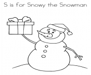 snowy the snowman alphabet 5f2e