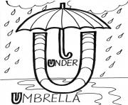under umbrella alphabet s freed800