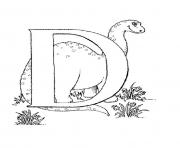 printable alphabet s d for dino066c